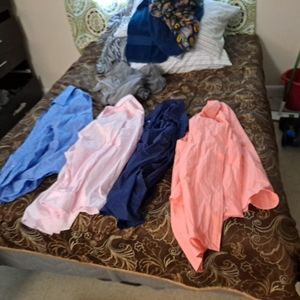 Dress shirts and brand new ties and a winter p-coa